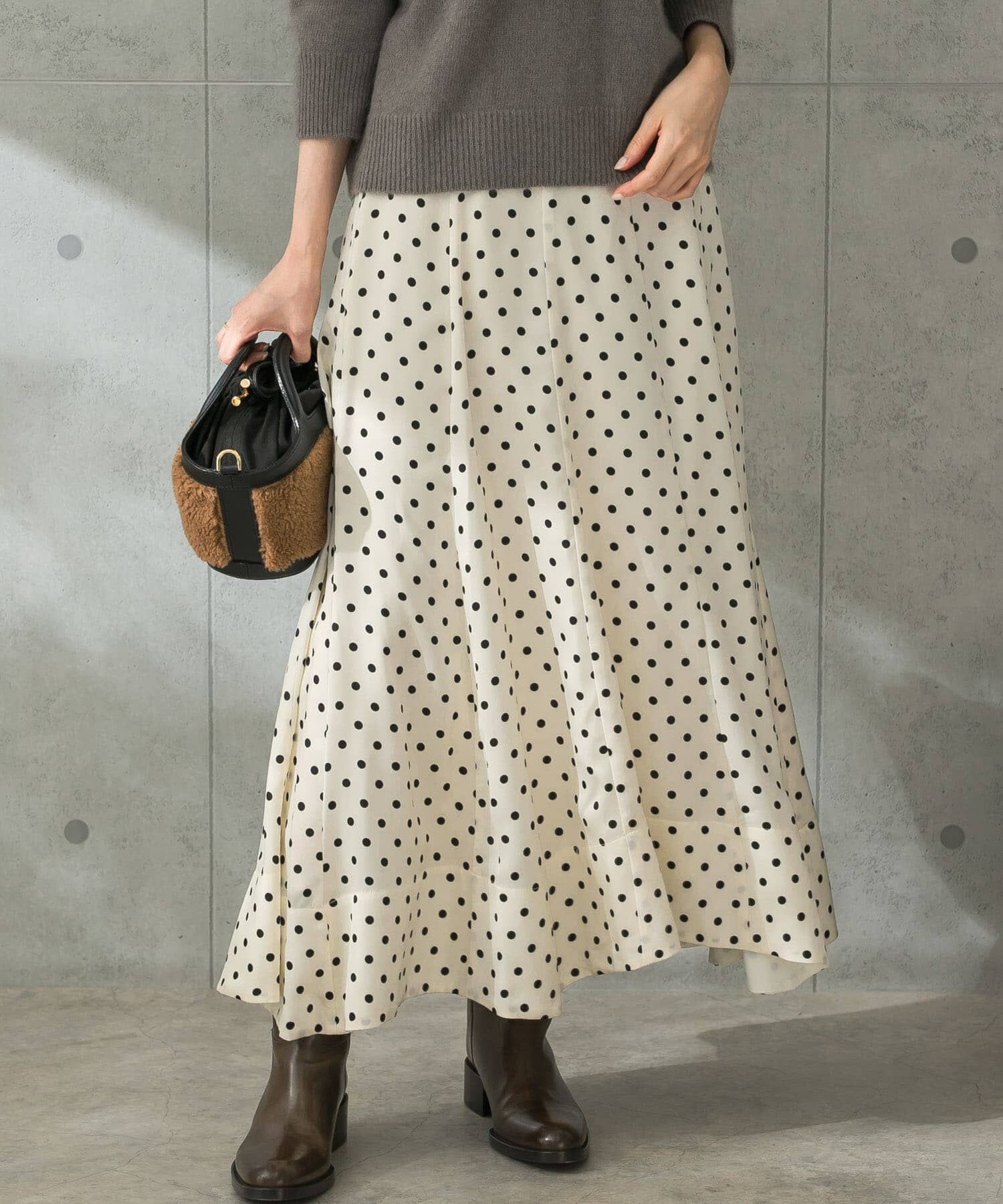 URBAN RESEARCH ROSSO「パネルラインサテンフレアスカート」|スカート|