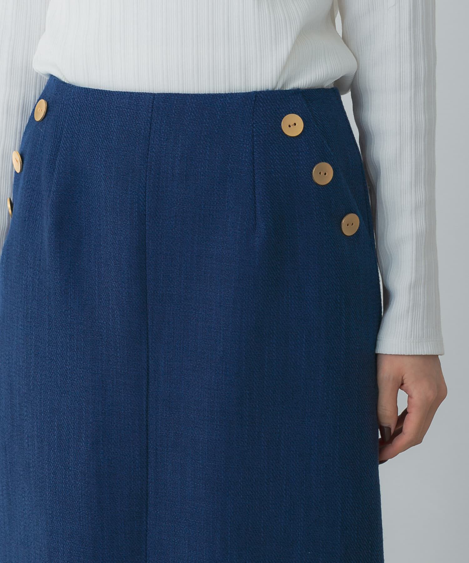 URBAN RESEARCH ROSSO「ボタンデザインタイトスリットスカート」|スカート|