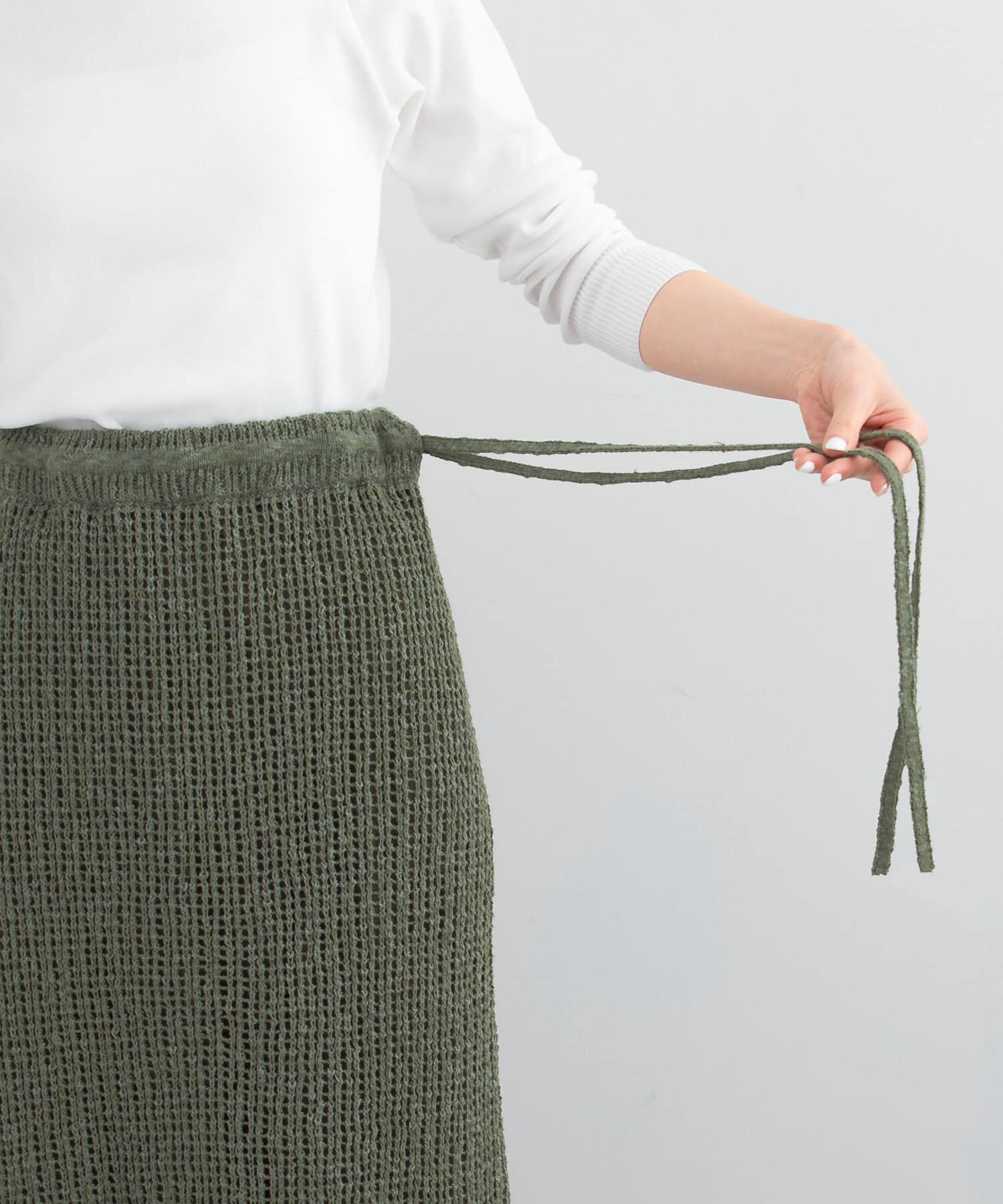 URBAN RESEARCH ROSSO「サイドスリットニットレーススカート」|スカート|