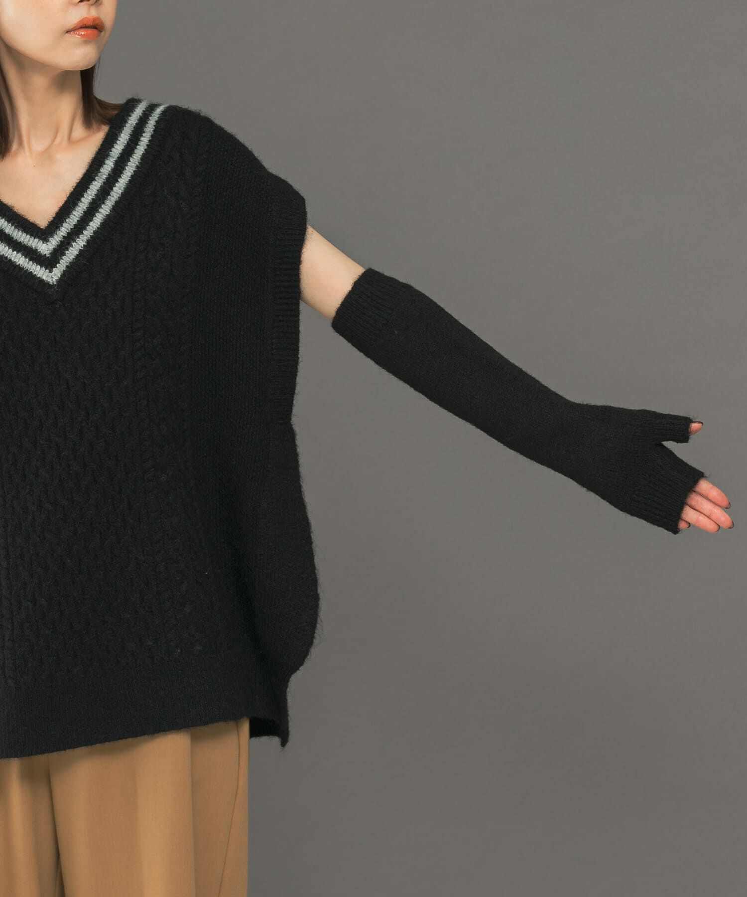 URBAN RESEARCH ROSSO「アームウォーマーセットニットベスト」|ニット・セーター|