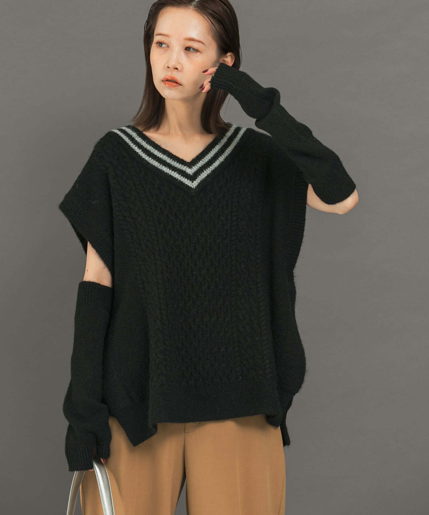 URBAN RESEARCH ROSSO「アームウォーマーセットニットベスト」|ニット・セーター|