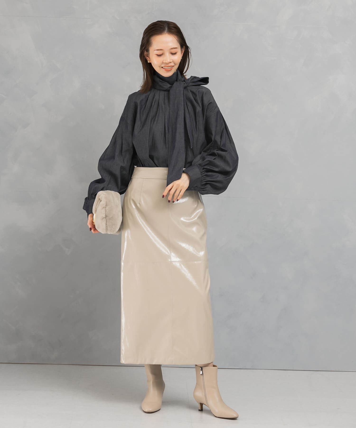 URBAN RESEARCH ROSSO「パテントストレートスカート」|スカート|