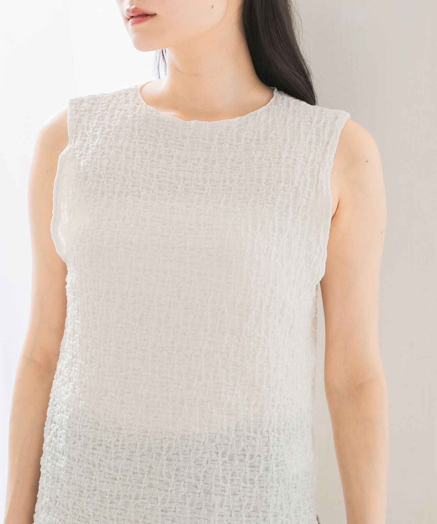 URBAN RESEARCH ROSSO「ランダムリンクルラッセルカットソー」|Tシャツ・カットソー|