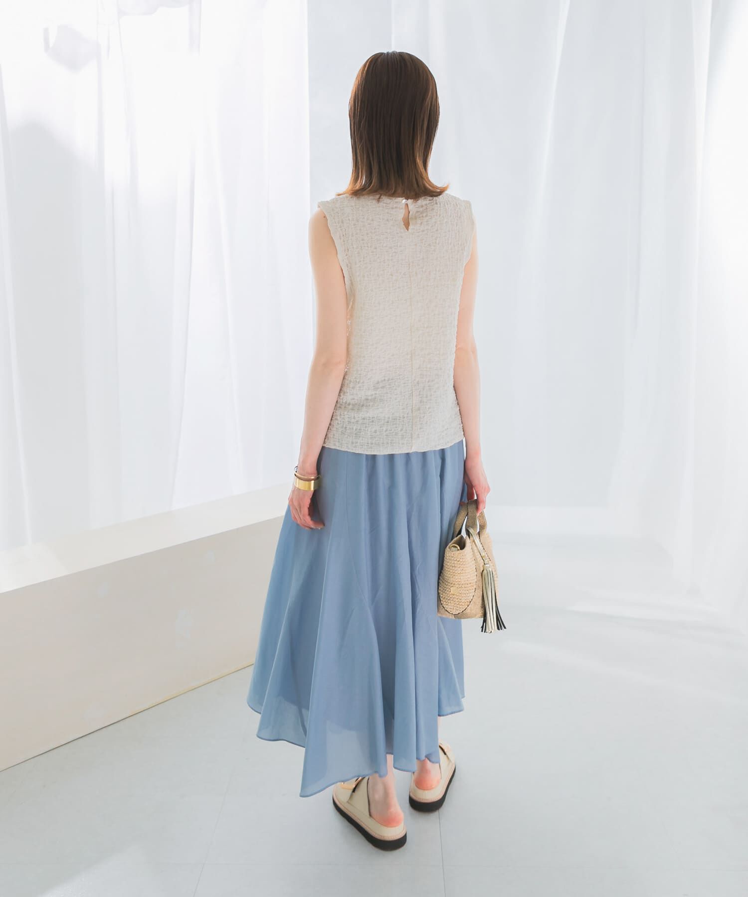 URBAN RESEARCH ROSSO「ランダムリンクルラッセルカットソー」|Tシャツ・カットソー|