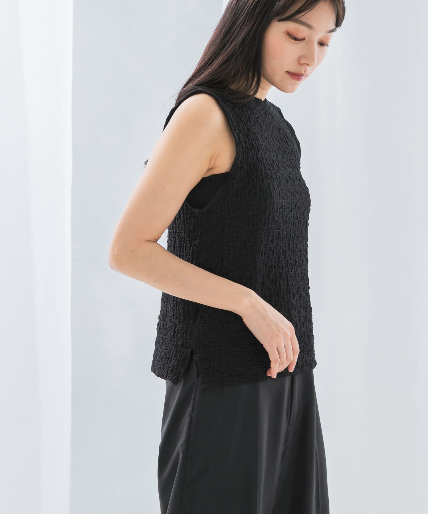 URBAN RESEARCH ROSSO「ランダムリンクルラッセルカットソー」|Tシャツ・カットソー|