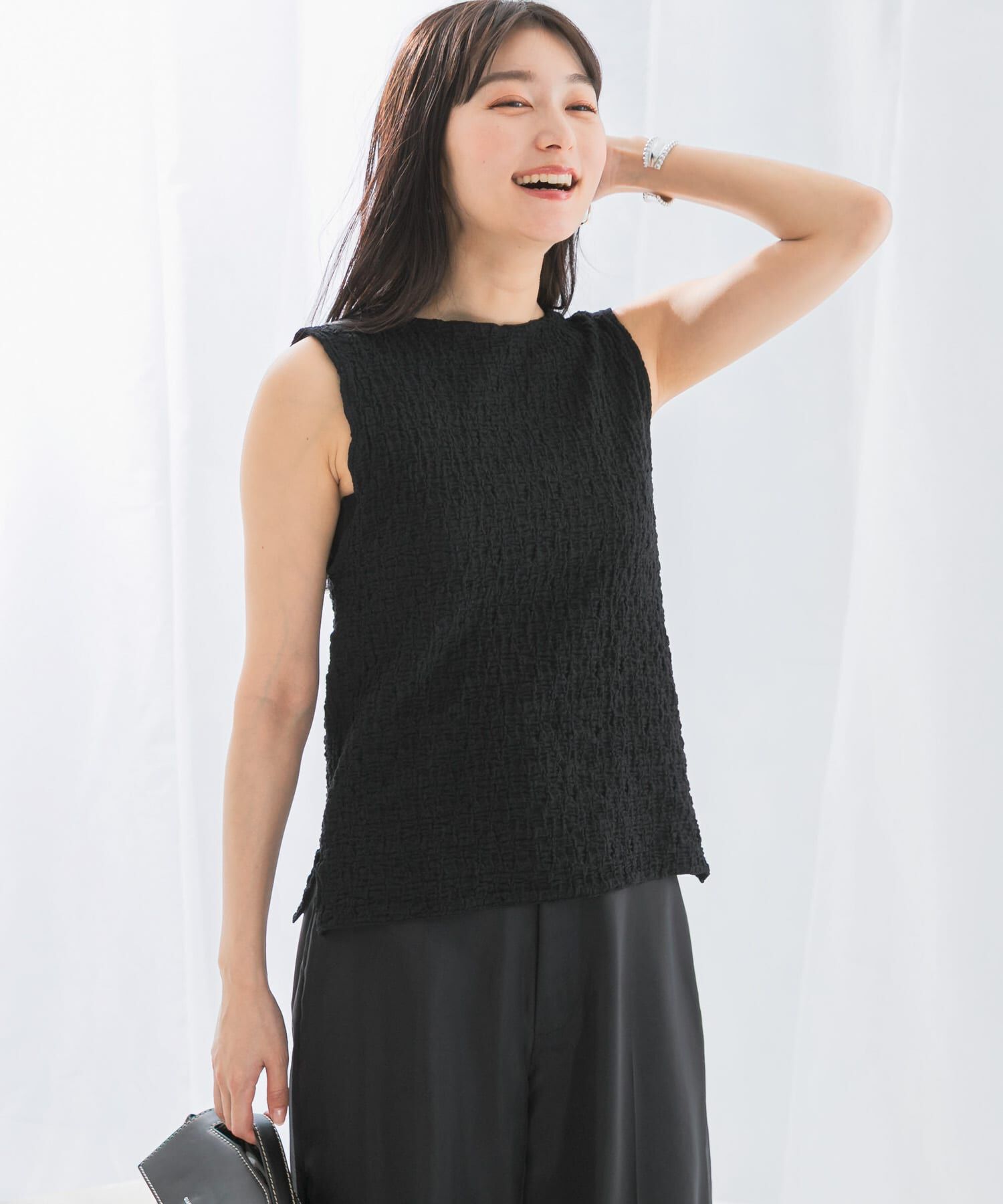 URBAN RESEARCH ROSSO「ランダムリンクルラッセルカットソー」|Tシャツ・カットソー|