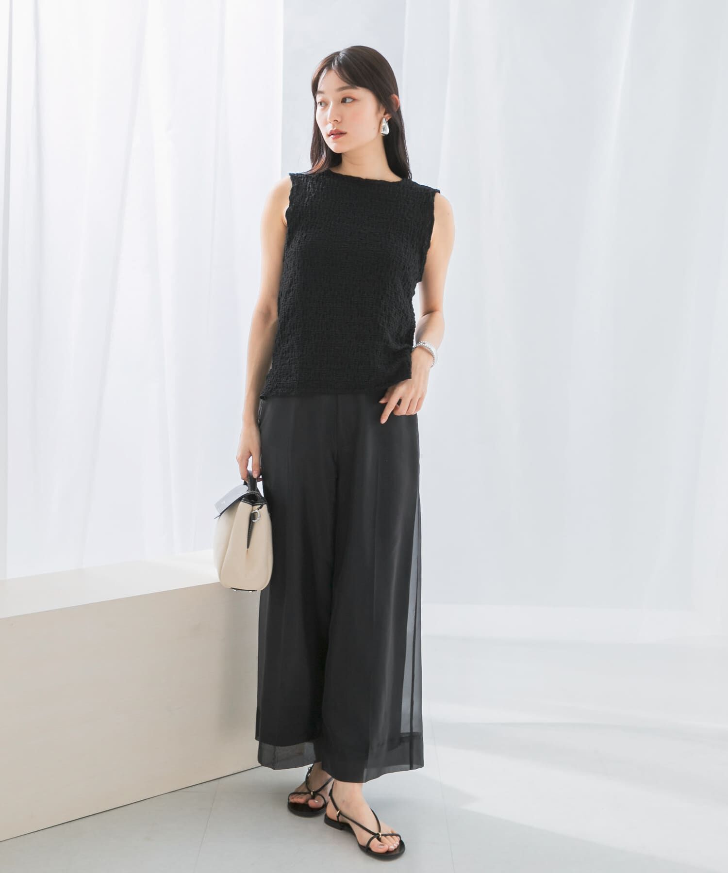 URBAN RESEARCH ROSSO「ランダムリンクルラッセルカットソー」|Tシャツ・カットソー|