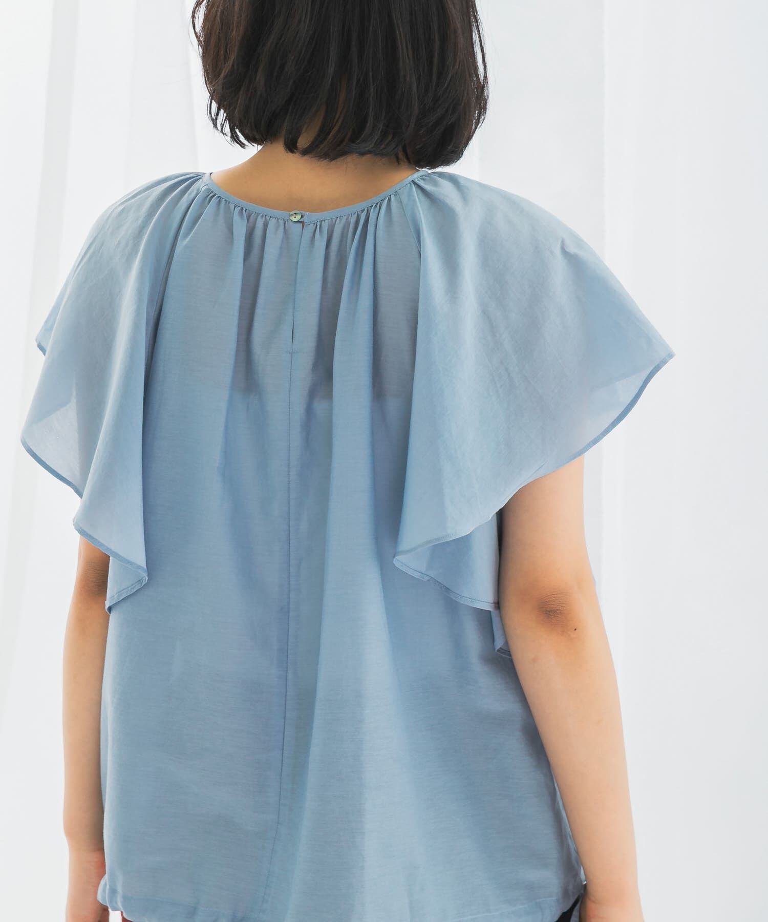 URBAN RESEARCH ROSSO「コットンシルクフレアスリーブブラウス」|シャツ・ブラウス|