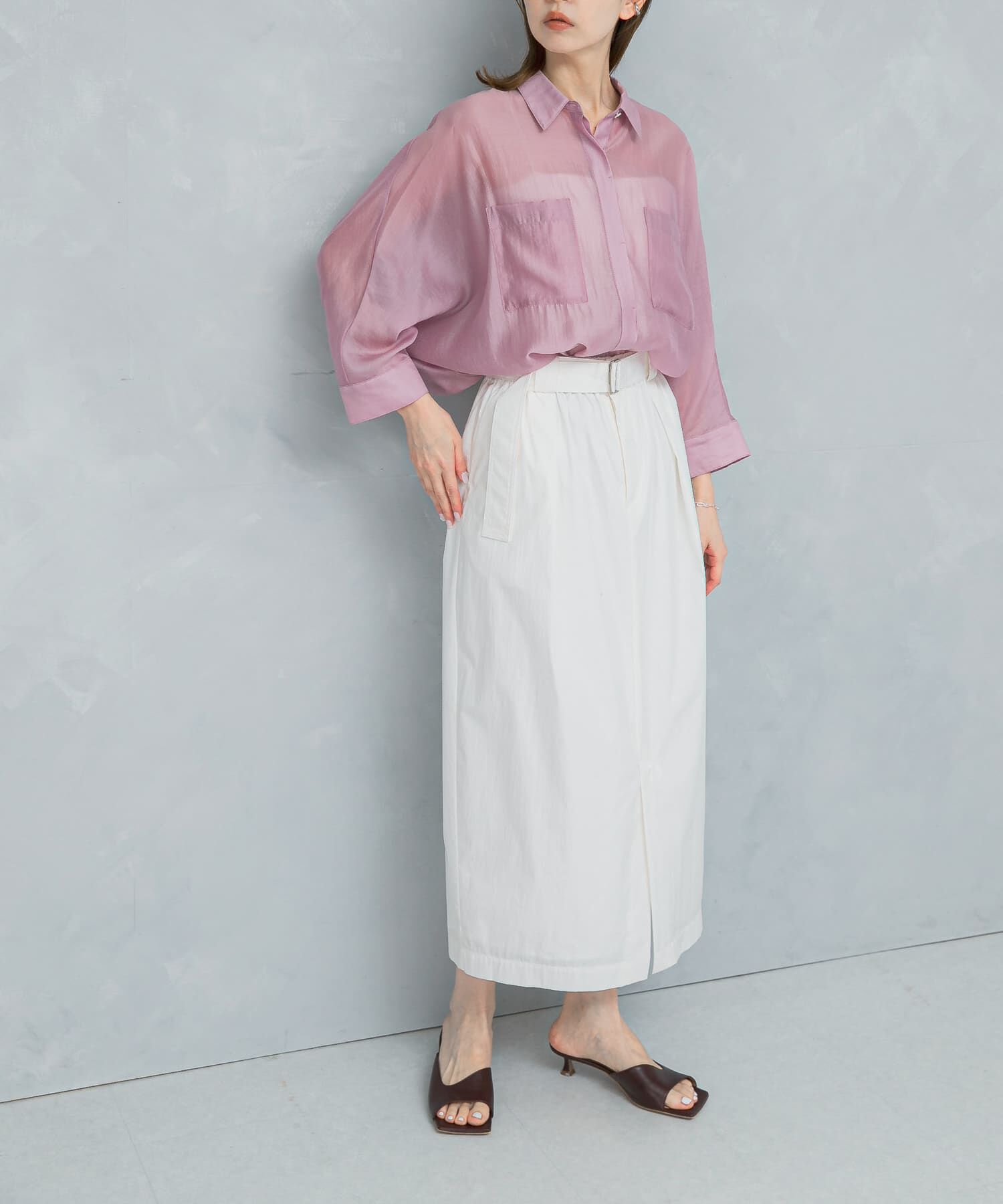 URBAN RESEARCH ROSSO「ベルト付スカート」|スカート|