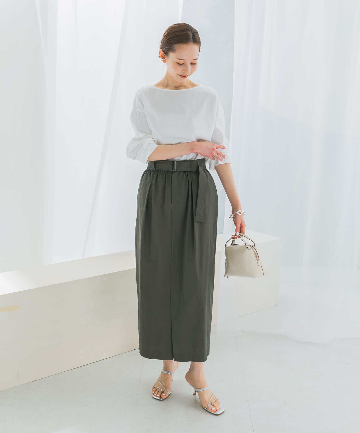 URBAN RESEARCH ROSSO「ベルト付スカート」|スカート|