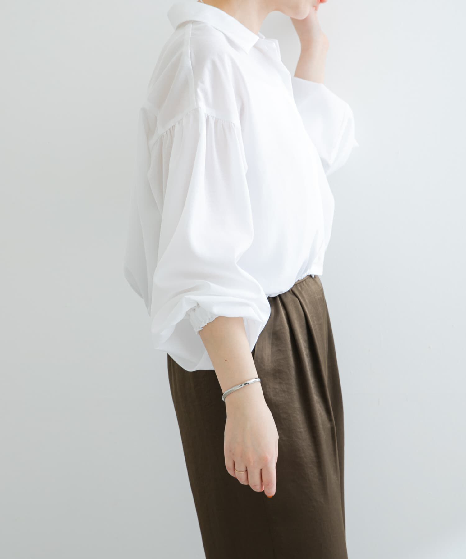 URBAN RESEARCH ROSSO「F by ROSSO　UVCUT撥水ボリュームスリーブシャツ」|シャツ・ブラウス|