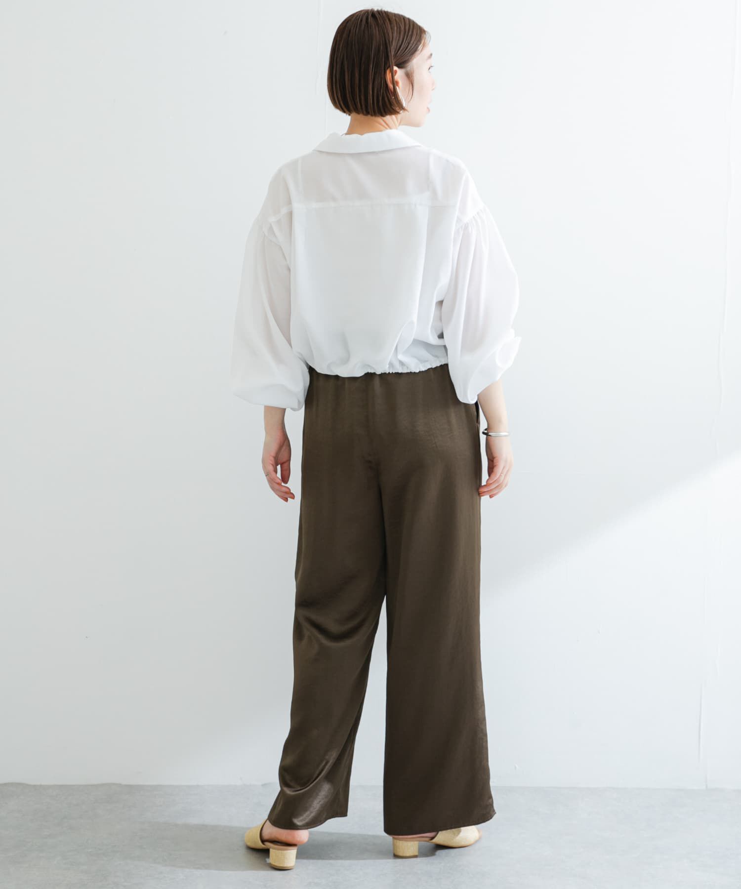 URBAN RESEARCH ROSSO「F by ROSSO　UVCUT撥水ボリュームスリーブシャツ」|シャツ・ブラウス|