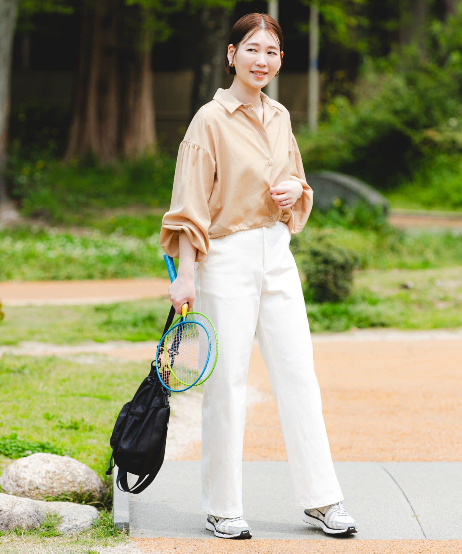 URBAN RESEARCH ROSSO「F by ROSSO　UVCUT撥水ボリュームスリーブシャツ」|シャツ・ブラウス|