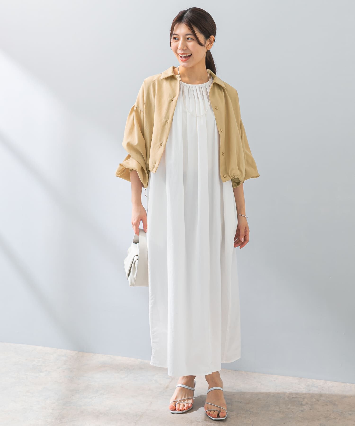 URBAN RESEARCH ROSSO「F by ROSSO　UVCUT撥水ボリュームスリーブシャツ」|シャツ・ブラウス|