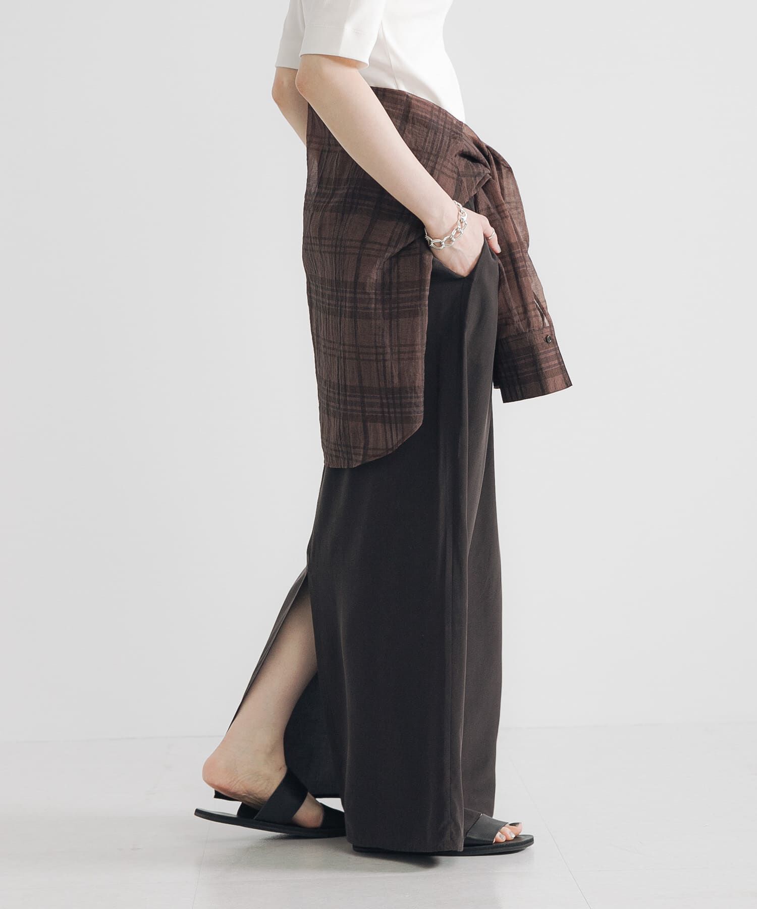 URBAN RESEARCH「キュプラレーヨンギャザーIラインスカート」|スカート|