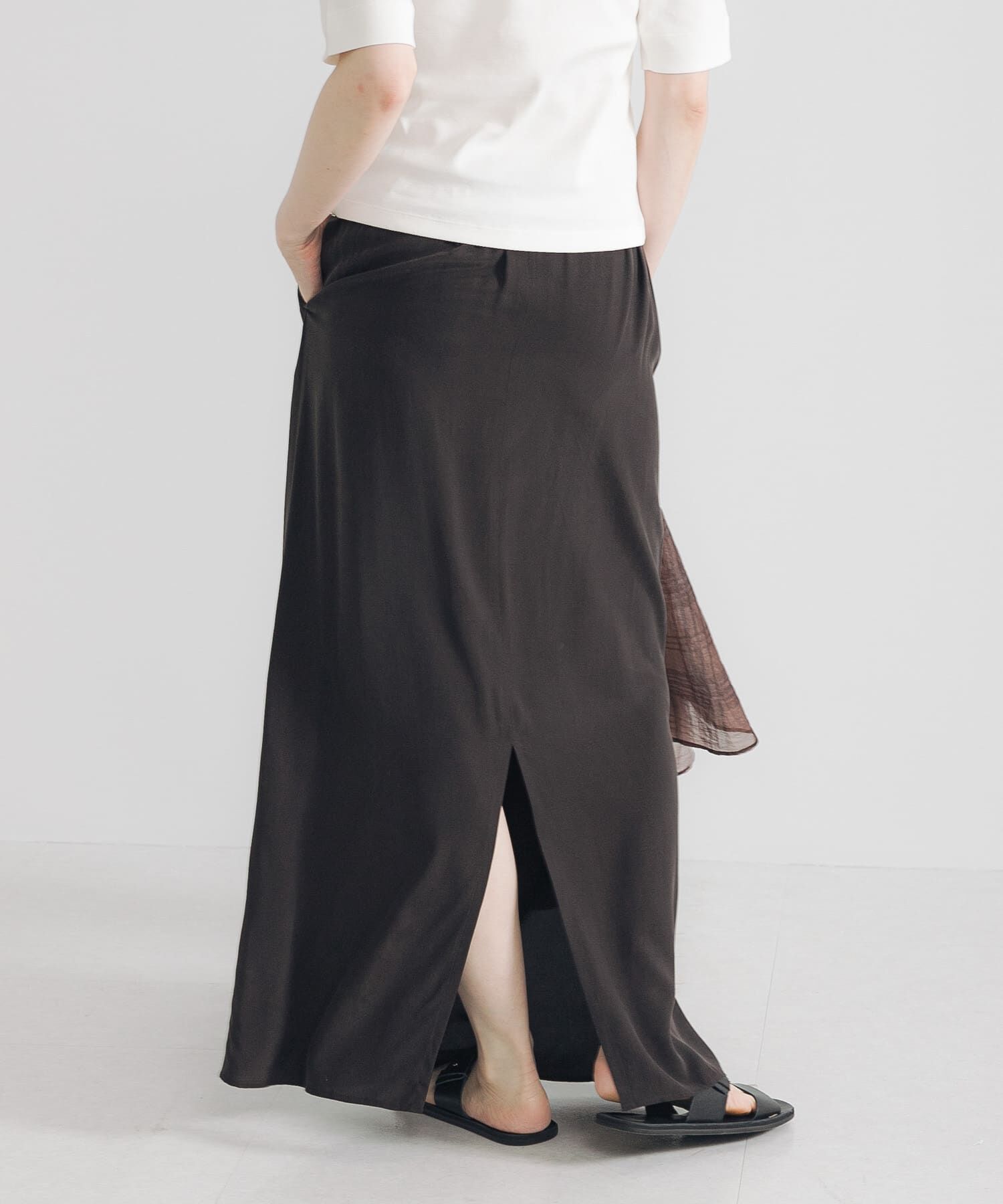 URBAN RESEARCH「キュプラレーヨンギャザーIラインスカート」|スカート|