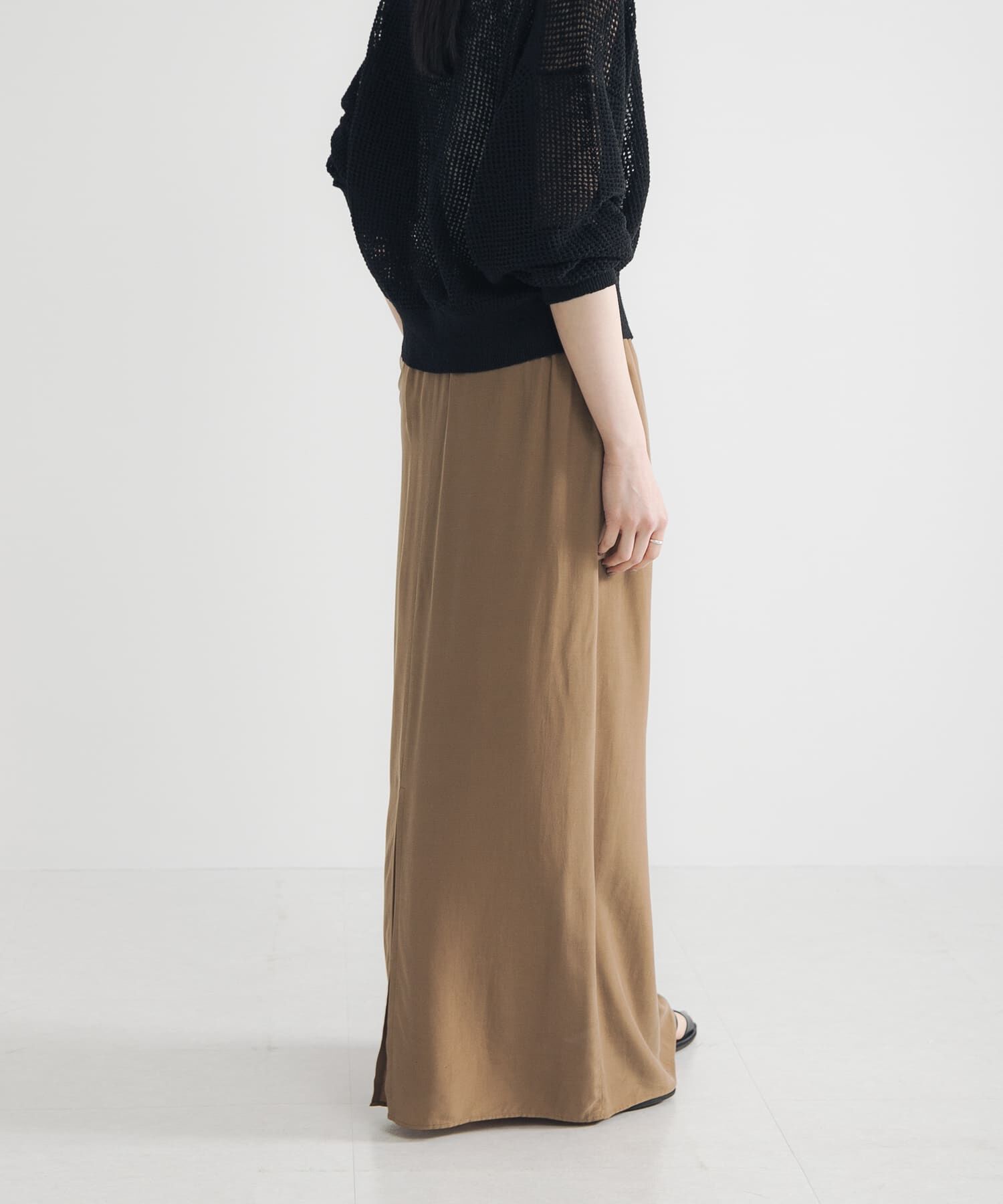 URBAN RESEARCH「キュプラレーヨンギャザーIラインスカート」|スカート|