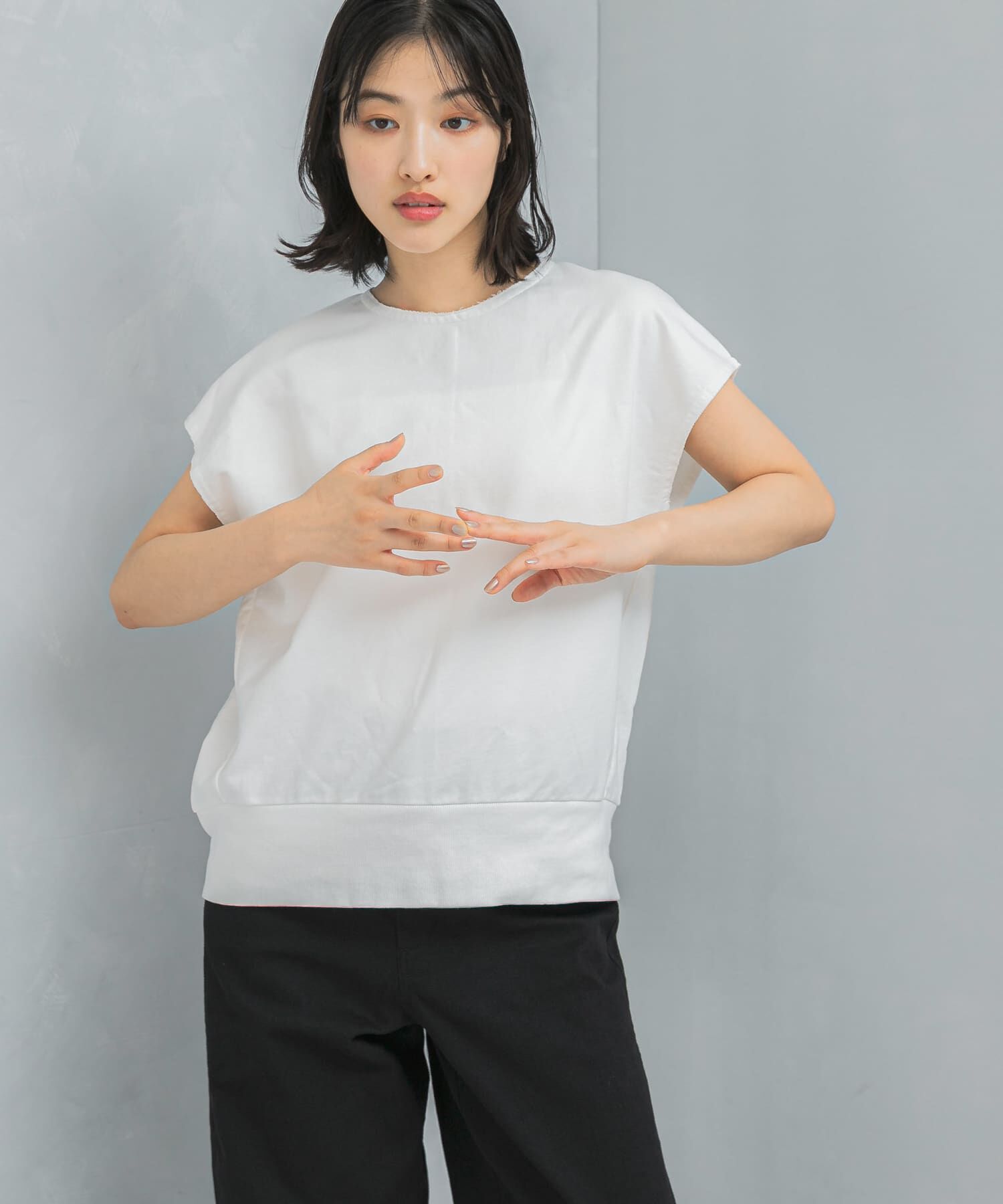 URBAN RESEARCH ROSSO「フレンチスリーブライトスエット」|スウェット・ジャージ|