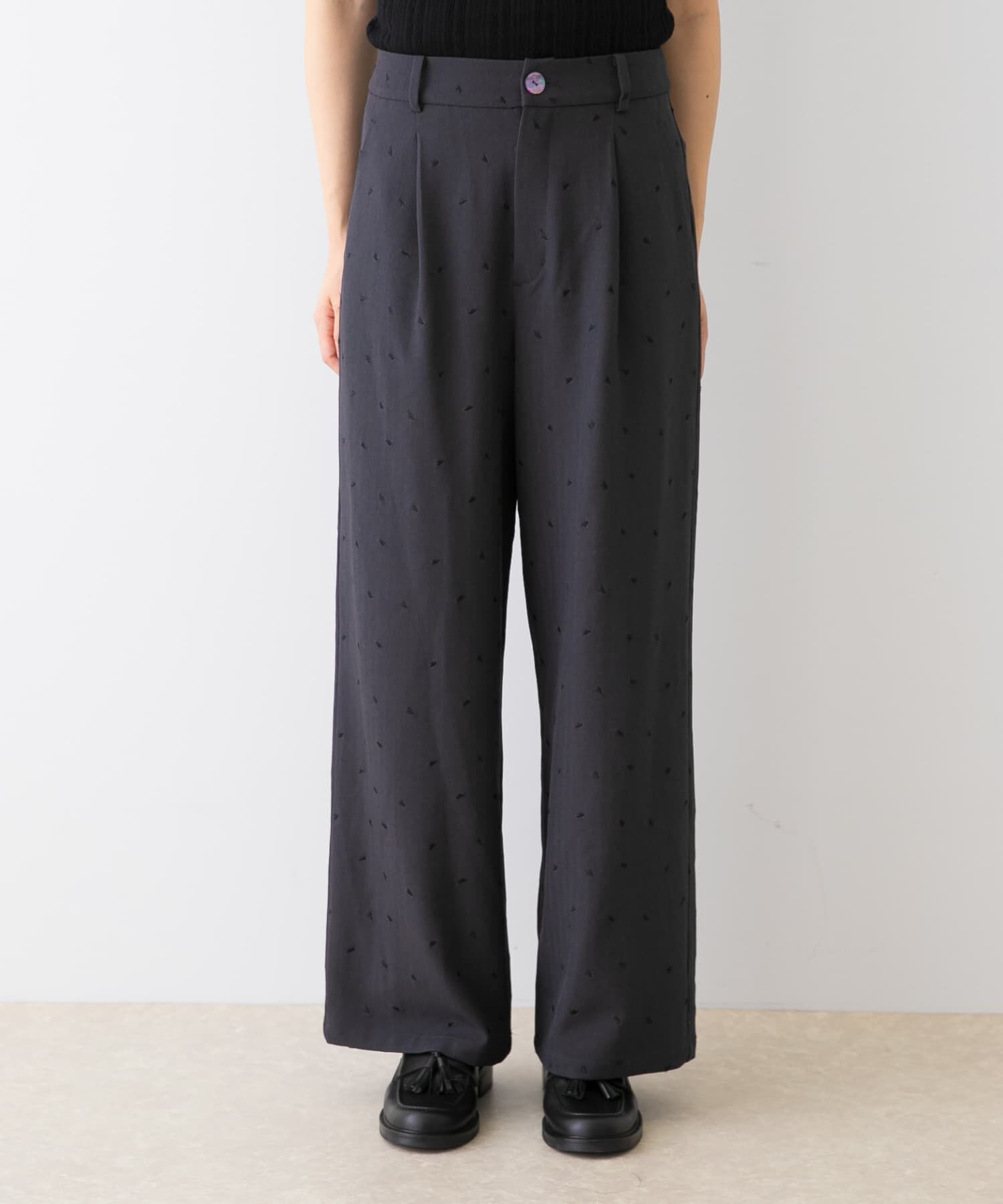 URBAN RESEARCH ROSSO「F by ROSSO　ハート刺繍タックワイドパンツ」|その他|