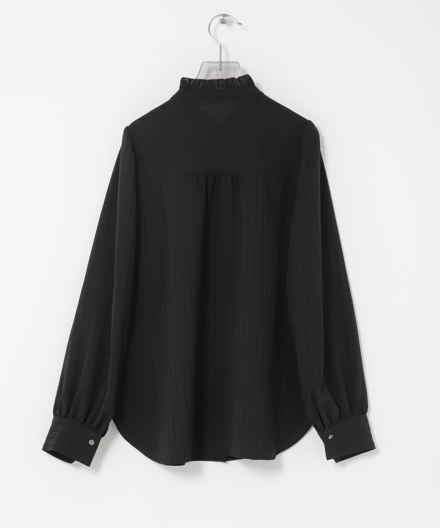 URBAN RESEARCH「ドビーストライプフリルブラウス」|シャツ・ブラウス|