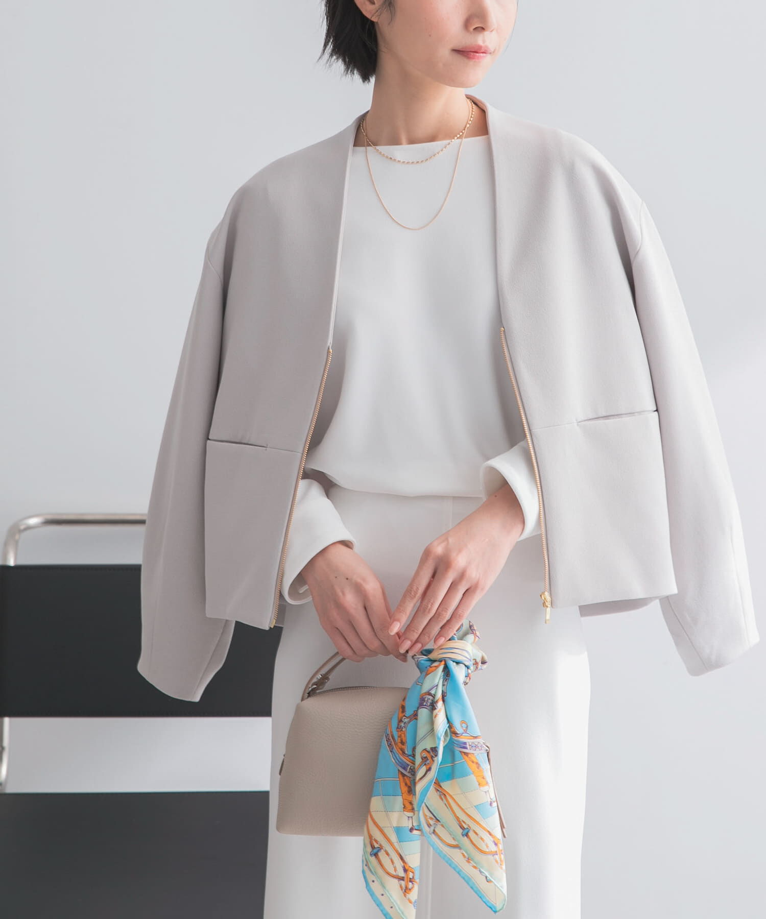 URBAN RESEARCH ROSSO「ストレッチジョーゼットブラウス」|シャツ・ブラウス|