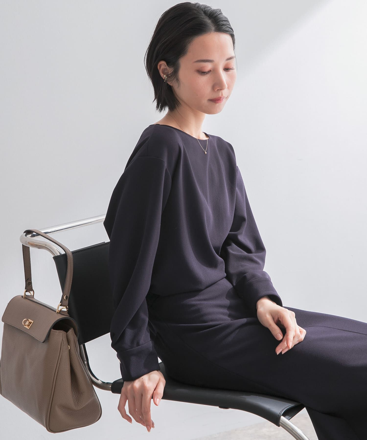 URBAN RESEARCH ROSSO「ストレッチジョーゼットブラウス」|シャツ・ブラウス|