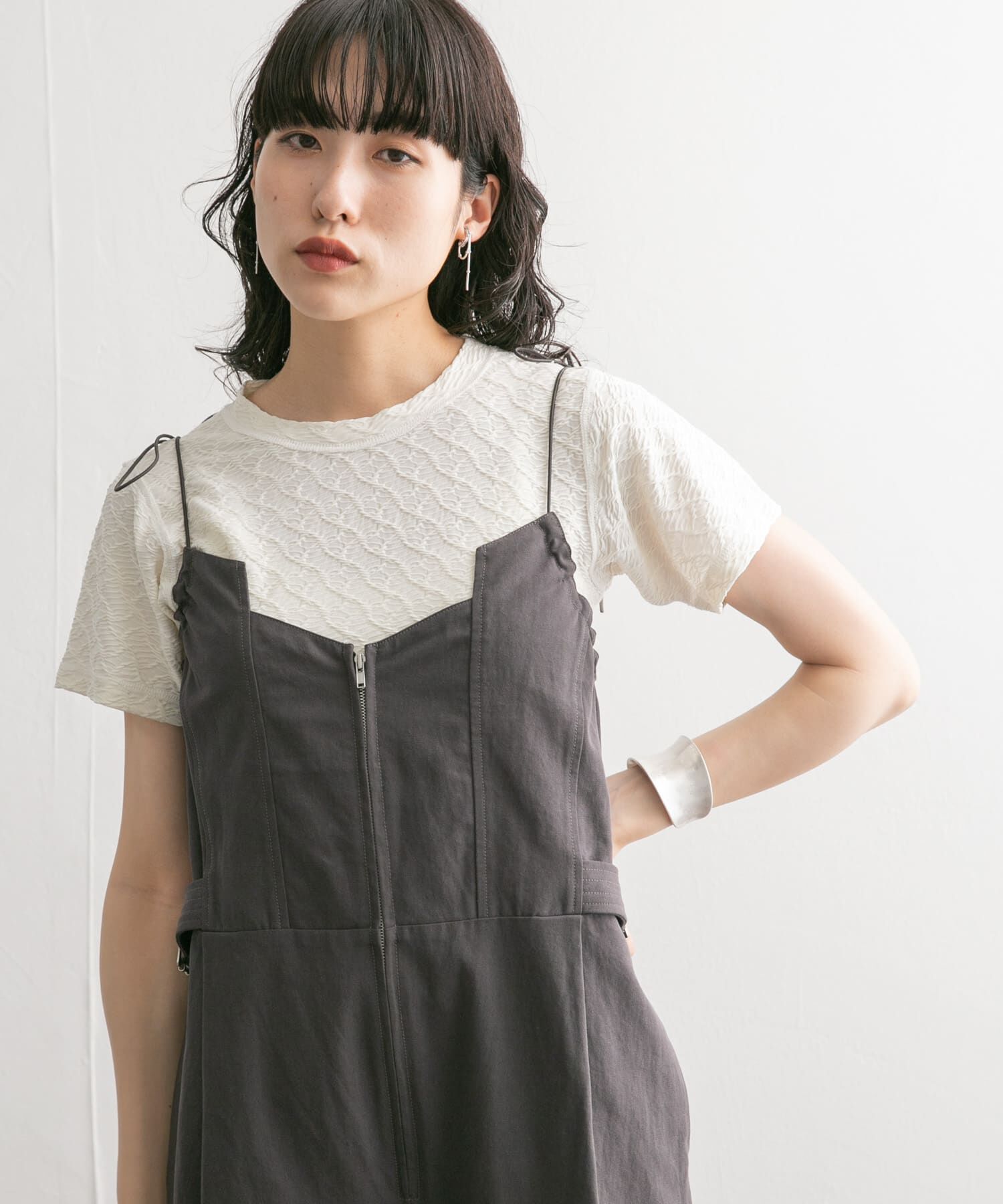  「ステッチデザインシャーリングTEE」|Tシャツ・カットソー|