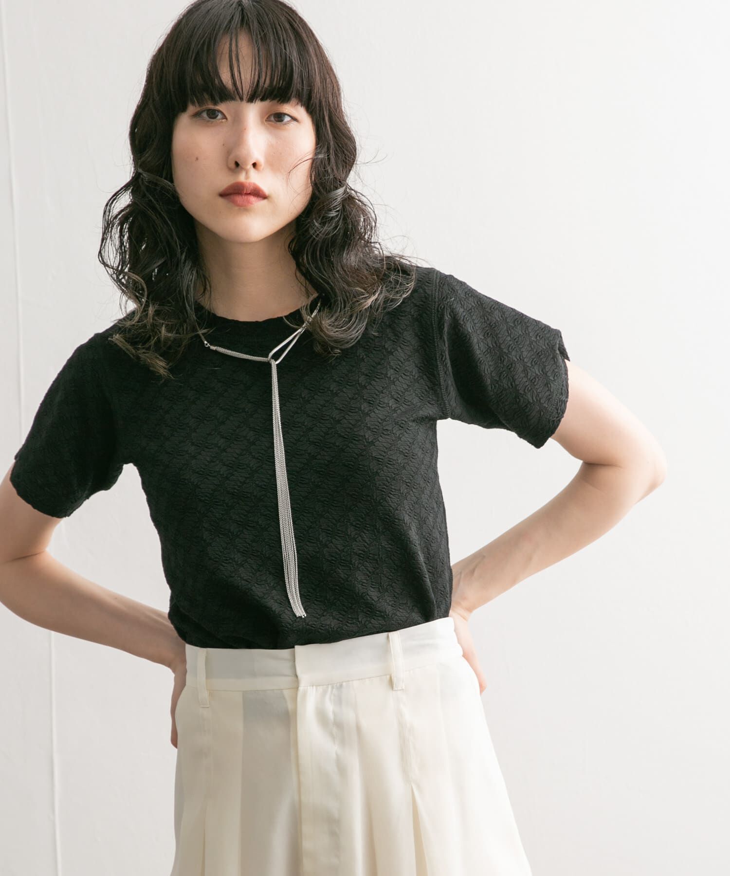  「ステッチデザインシャーリングTEE」|Tシャツ・カットソー|