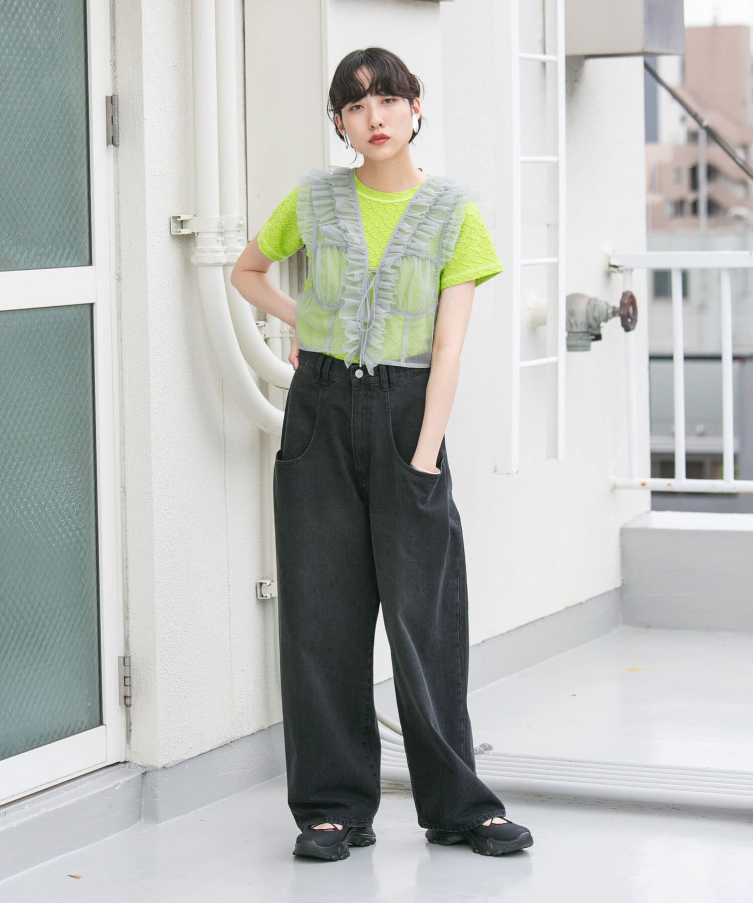  「ステッチデザインシャーリングTEE」|Tシャツ・カットソー|