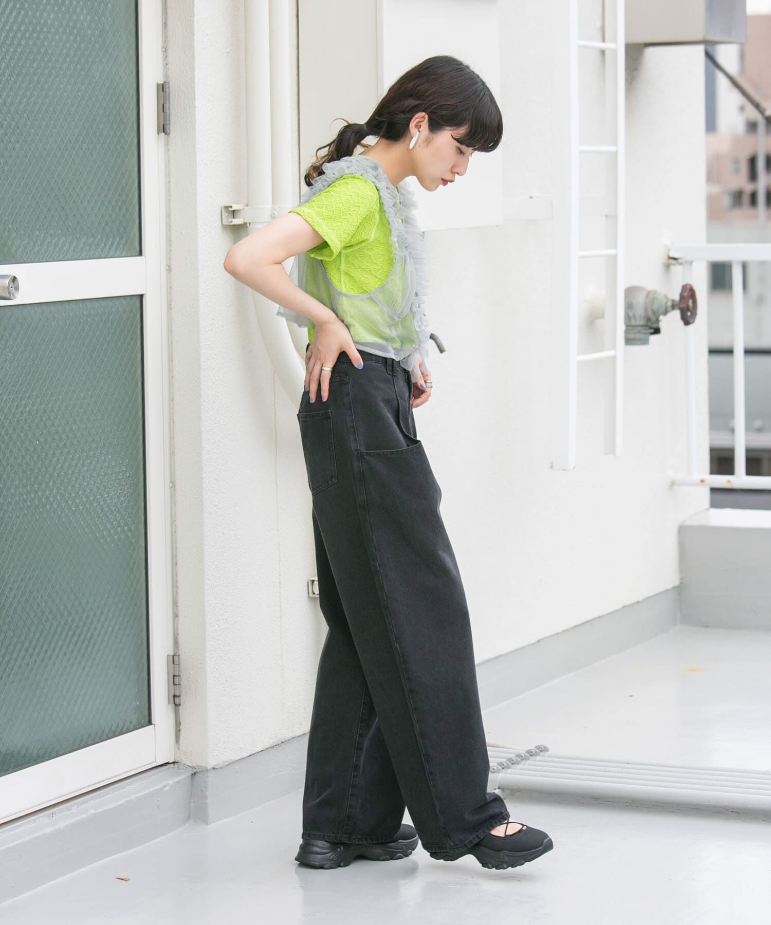  「ステッチデザインシャーリングTEE」|Tシャツ・カットソー|