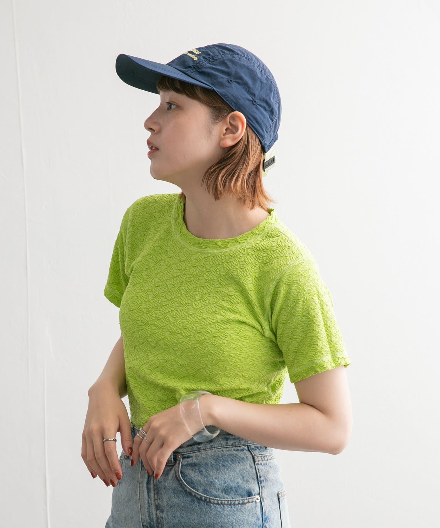  「ステッチデザインシャーリングTEE」|Tシャツ・カットソー|