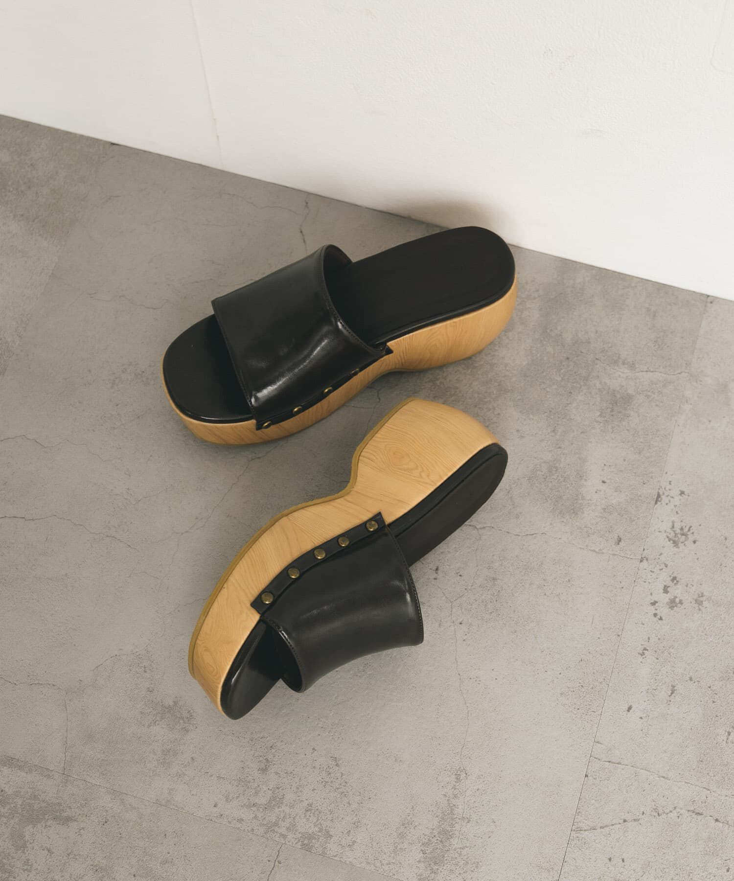  「スタッズサボサンダル」|サンダル|ブラウン