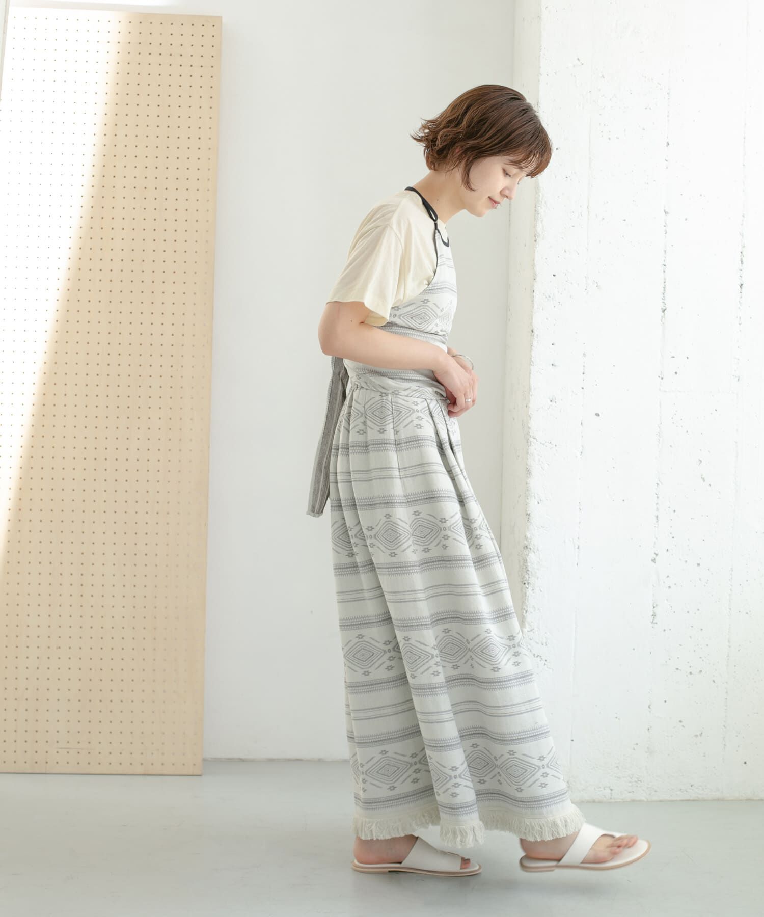  「エスニック柄ボリュームスカート」|スカート|