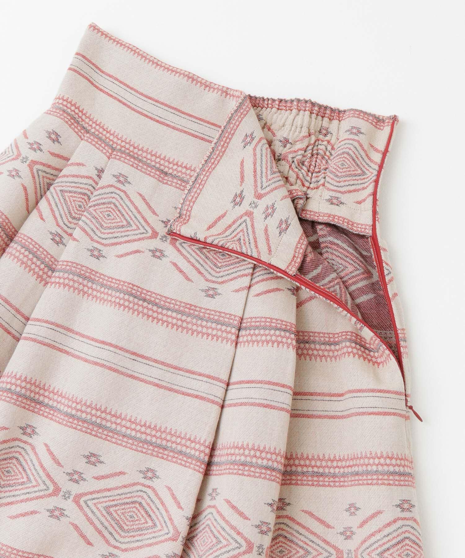  「エスニック柄ボリュームスカート」|スカート|