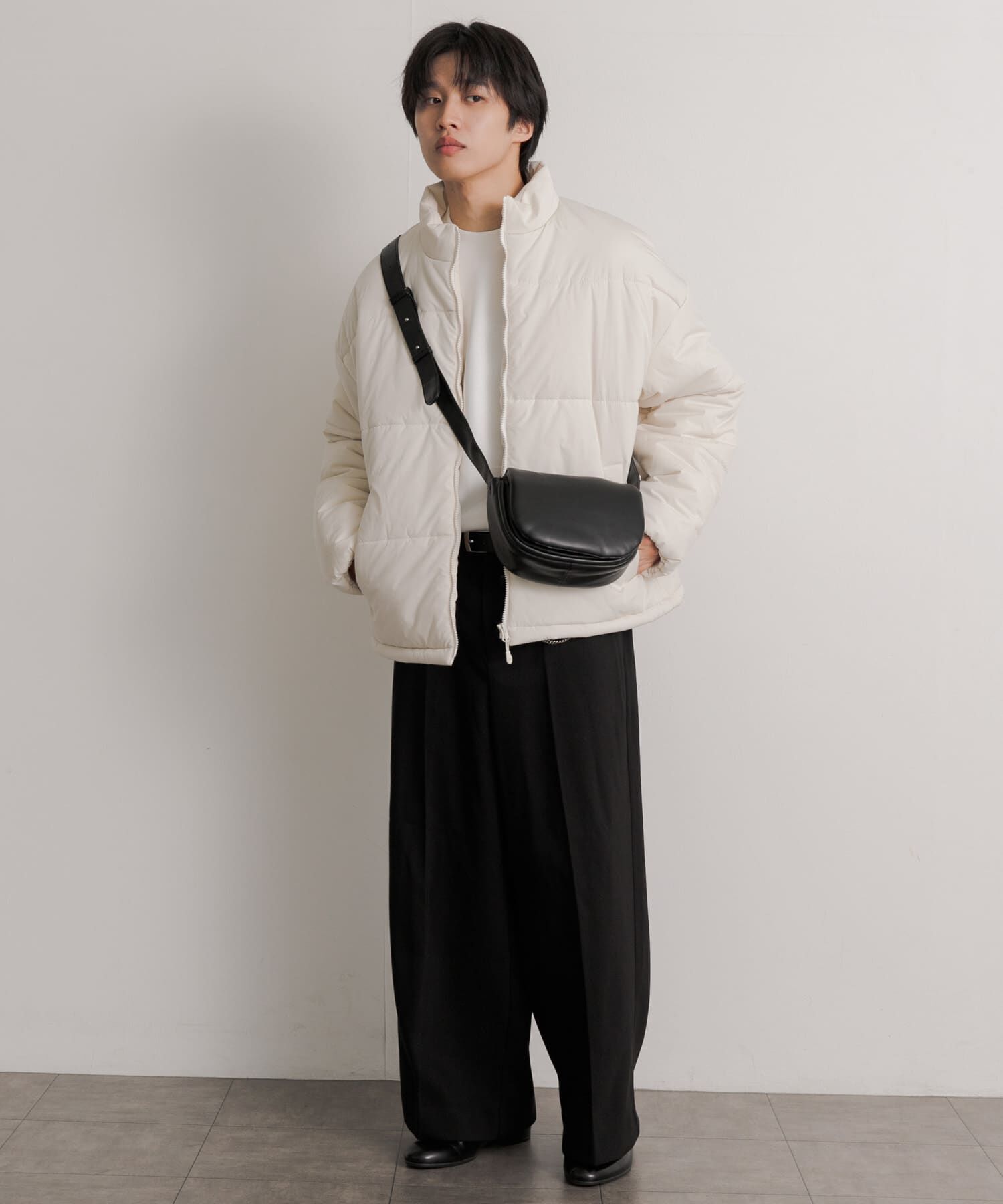 SENSE OF PLACE by URBAN RESEARCH「フェイクレザーパデットフラップショルダー」|ショルダー・メッセンジャー|