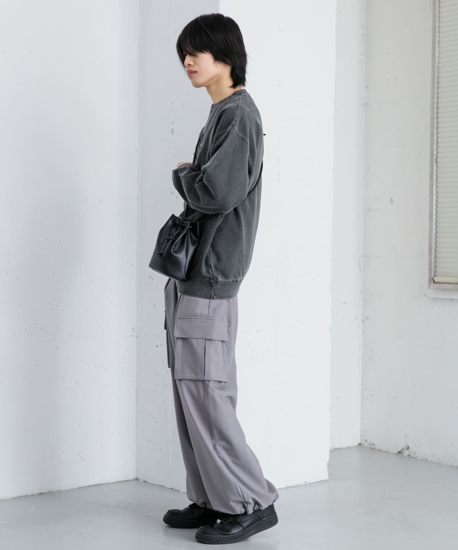 SENSE OF PLACE by URBAN RESEARCH「フェイクレザー2WAYキンチャクバッグ」|ショルダー・メッセンジャー|