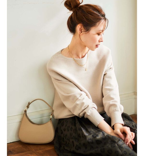 le.coeur blanc「AULENTTIハーフムーンミニショルダー」|ショルダー・メッセンジャー|ベージュ