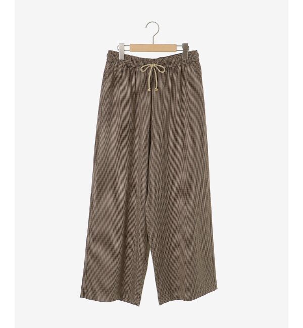 「《手洗い可能》ガンクラブチェックドロストパンツ」|その他|