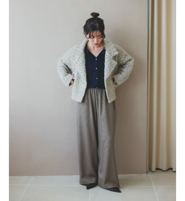  「《手洗い可能》ガンクラブチェックドロストパンツ」|その他|