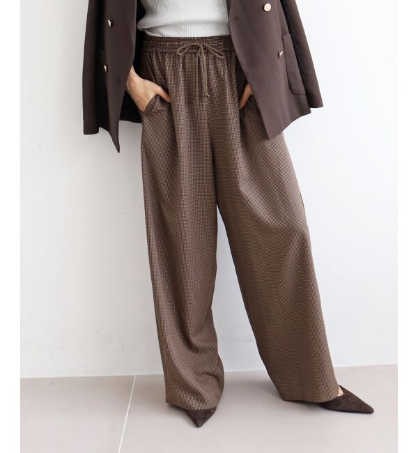  「《手洗い可能》ガンクラブチェックドロストパンツ」|その他|