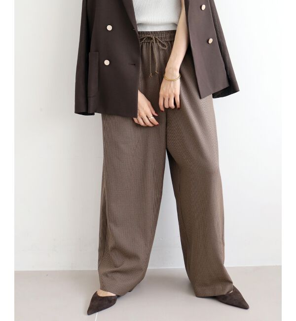  「《手洗い可能》ガンクラブチェックドロストパンツ」|その他|