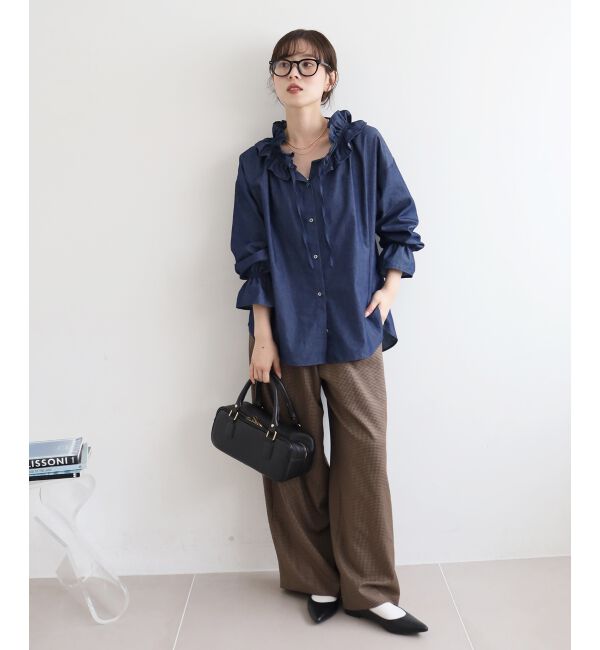  「《手洗い可能》ガンクラブチェックドロストパンツ」|その他|