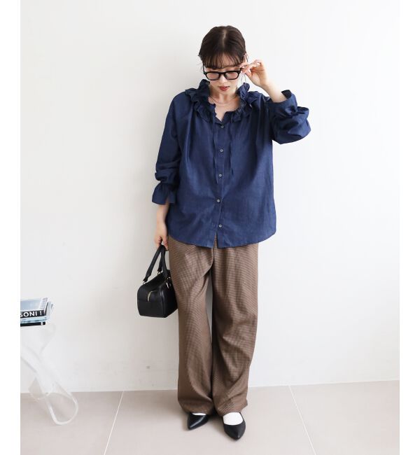  「《手洗い可能》ガンクラブチェックドロストパンツ」|その他|