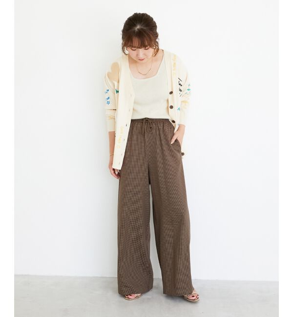  「《手洗い可能》ガンクラブチェックドロストパンツ」|その他|