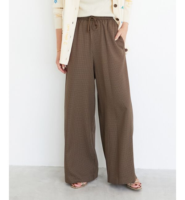  「《手洗い可能》ガンクラブチェックドロストパンツ」|その他|