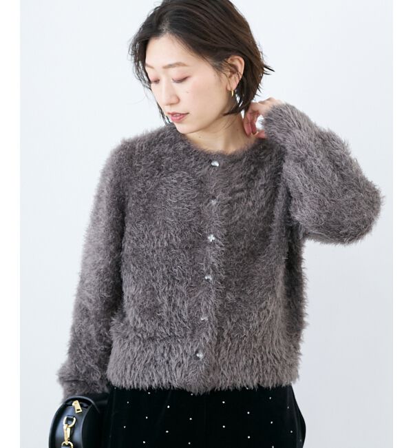  「《WEB限定アイテム》ソフトシャギーカーディガン」|カーディガン|