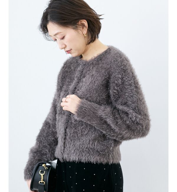  「《WEB限定アイテム》ソフトシャギーカーディガン」|カーディガン|