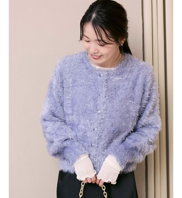  「《WEB限定アイテム》ソフトシャギーカーディガン」|カーディガン|