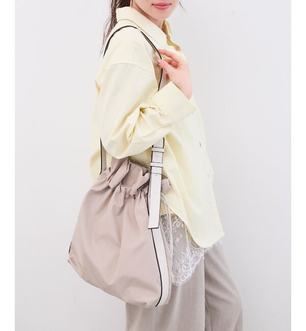  「【軽量素材】2WAY巾着ショルダー」|ショルダー・メッセンジャー|