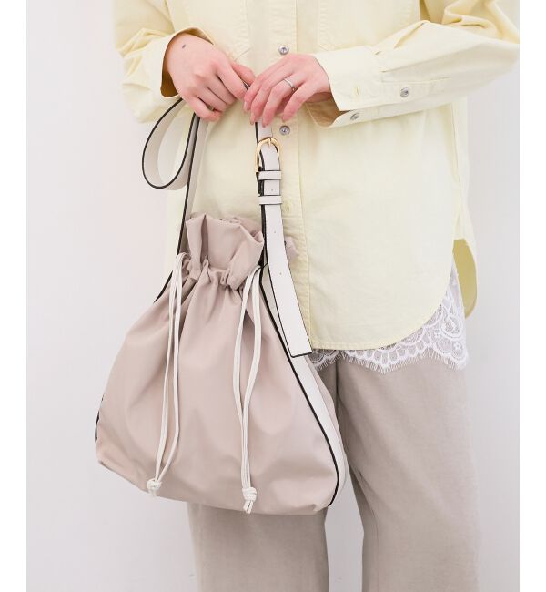  「【軽量素材】2WAY巾着ショルダー」|ショルダー・メッセンジャー|